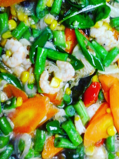 Foto resep Oseng udang pelangi