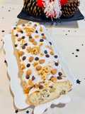 Budín Inglés Navideño con Chips de Chocolate, Naranja y Frutas Secas