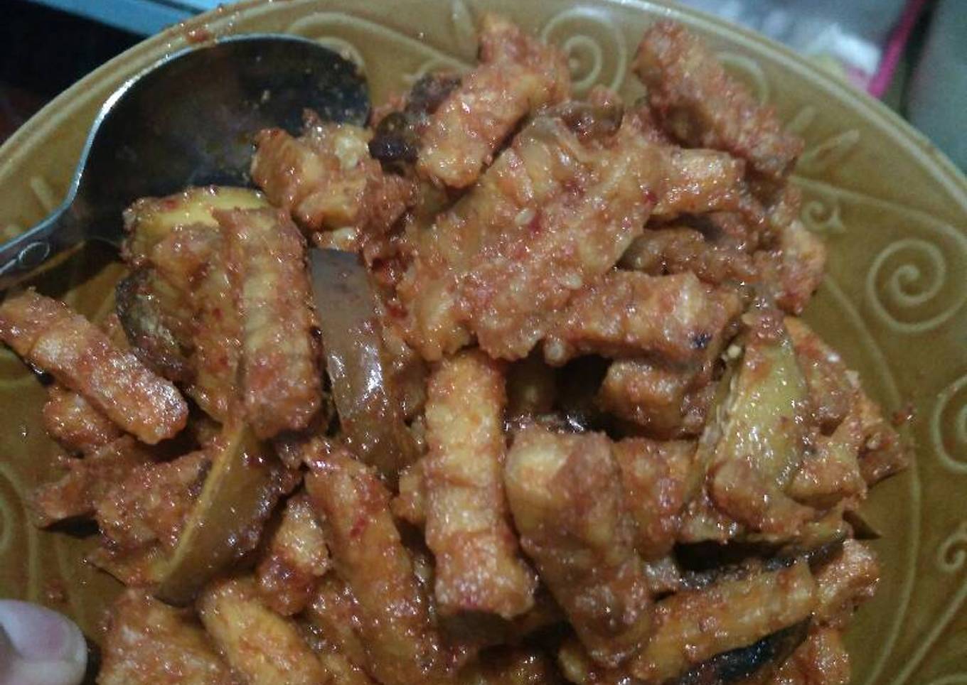 Tempe jengkol balado