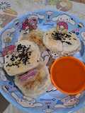 Taro Sesame Mochi Pancake (talas) | tepung ketan