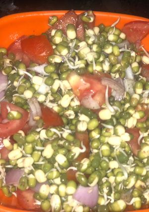A picture of Sprout Moong Salad.