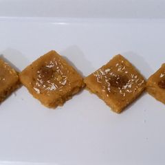 A picture of Besan ki burfi.
