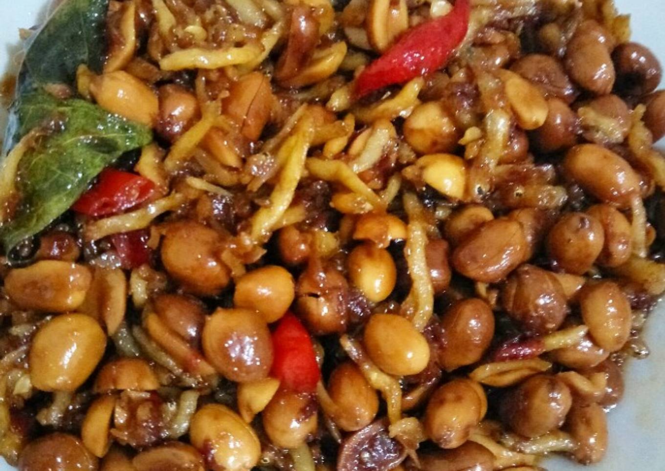 Sambal Teri Kacang Goreng Asam Jawa Pedas