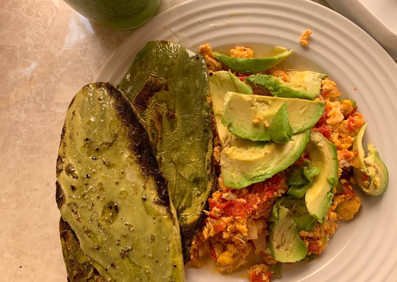 Huevos a la mexicana KETO para el ayuno intermitente