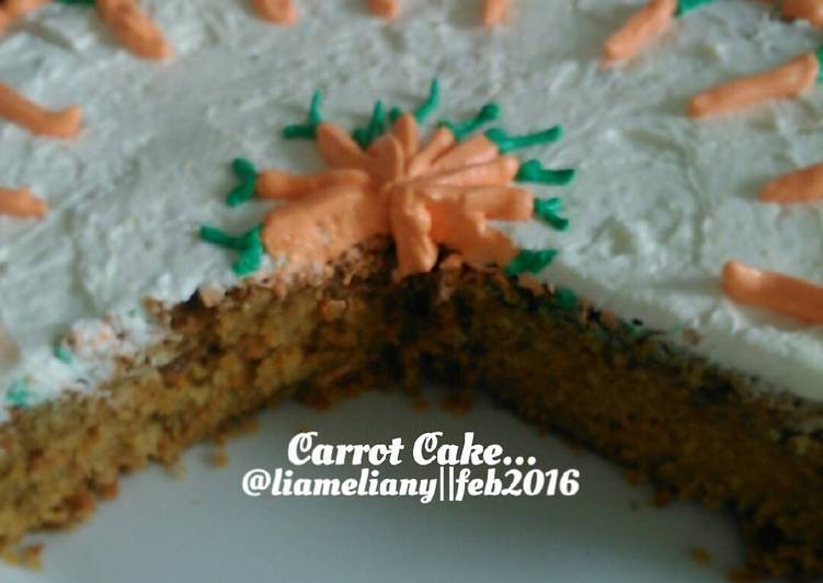 Resep Carrot Cake Palem Sugar With Creamcheese Frosting Yang Lezat