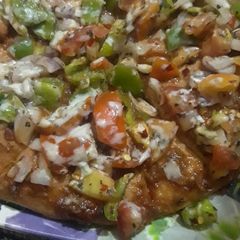 A picture of Homemade pizza.