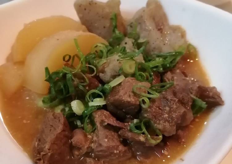 Japanese Beef Tendon Stew牛スジ煮込
