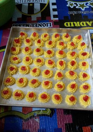 Foto resep Kue semprit stawberry