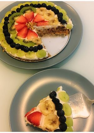 A picture of Fresh Fruit Cheese cake(no bake).