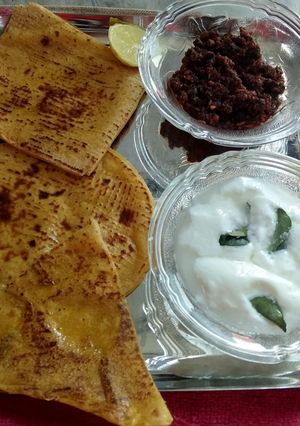A picture of Corn bhakhri.