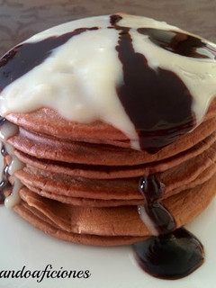 Una foto de Tortitas de chocolate