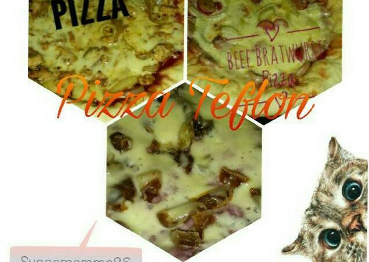 Bagaimana Menyiapkan Pizza teflon yang Enak Banget