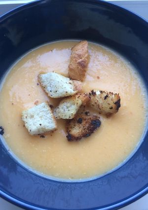 Sütőtök krémleves recept fotója