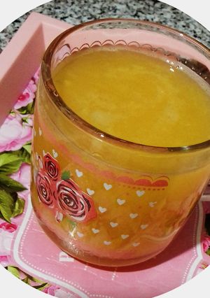 عکسی از دستور آب پرتقال به همراه عسل و زنجبیل