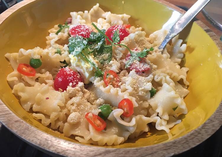 Recipe of Any-night-of-the-week Pea Pasta - a simple supper