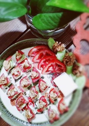 عکسی از دستور افطاری لقمه ای