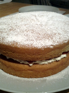 A picture of Victoria Sponge Cake.