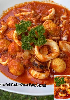 Foto resep Sambal Pedas Cumi Telur Puyuh