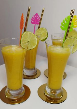 Une photo de Smoothie mangue citron 🍋🥭