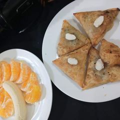 A picture of Coconut samosa.