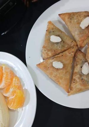 A picture of Coconut samosa.