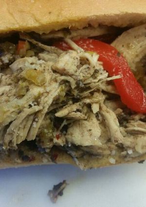 A picture of Chicken Italian "Beef" .