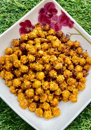 Une photo de Pois chiches croustillants aux épices