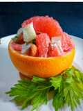 Ensalada de pomelo rosado
