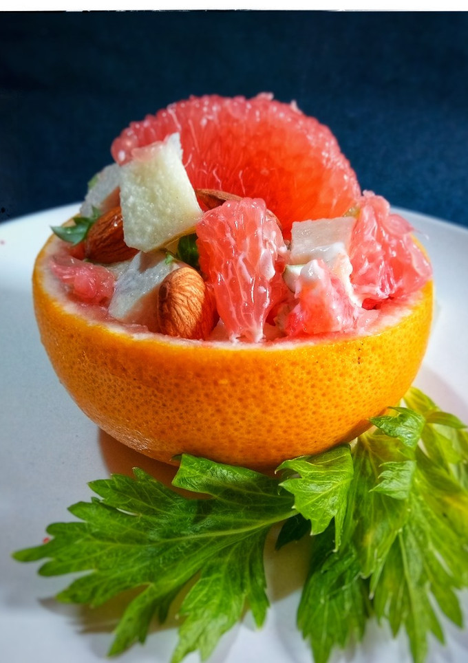 Una foto de Ensalada de pomelo rosado