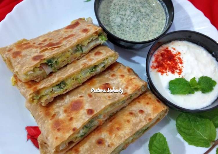 Recipe of Any-night-of-the-week Egg Paratha