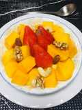Ensalada de Mango con Fresas y frutos Secos!!