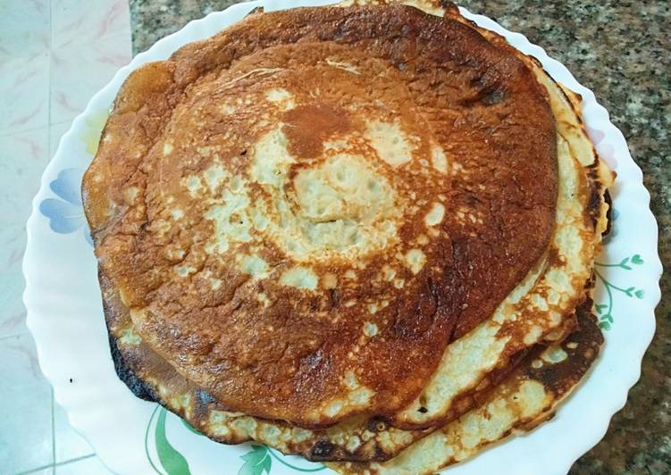 Steps to Prepare Quick Pancakes fluffy n tasty #theme challenge