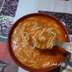 شوربة الفارميسيل بنكهة الزنجبيل😋-レシピのメイン写真