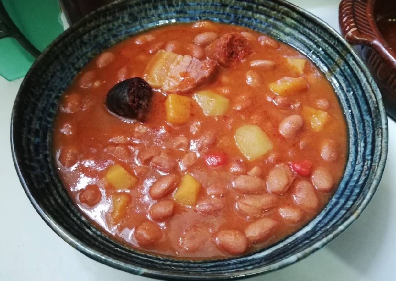 Potaje de alubias pintas