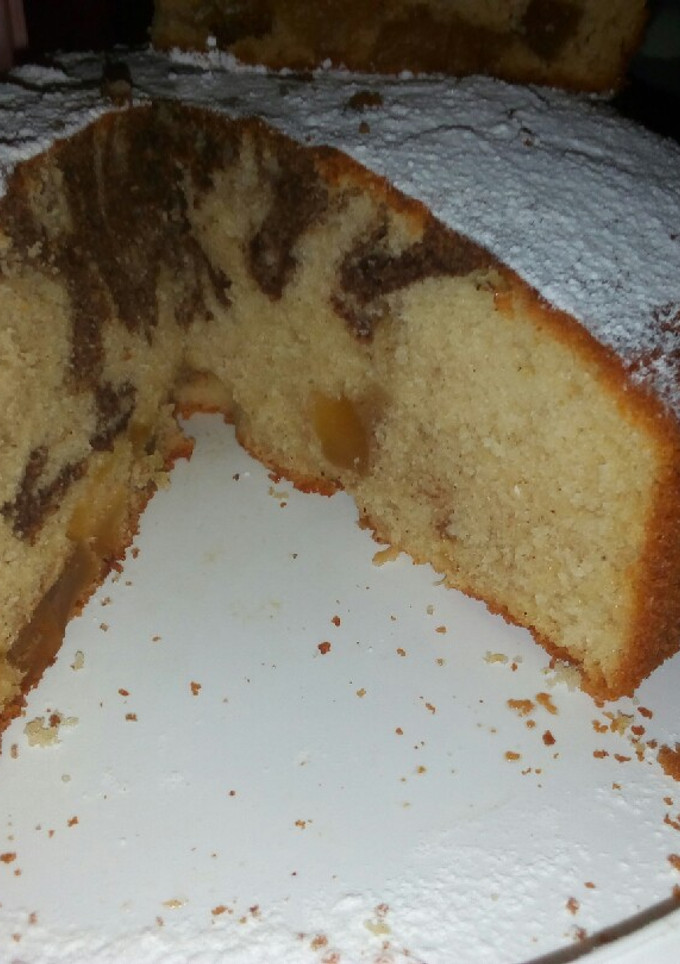 Una foto de Torta marmolada con dulce
