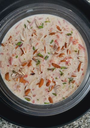 A picture of Carrot-Rice Kheer.