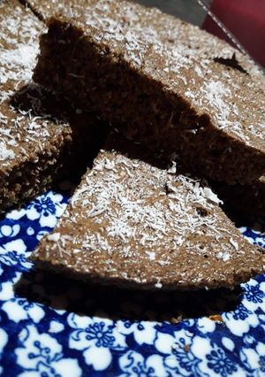 Una foto de Torta vegan de chocolate en microondas 🐒🐕🐩🦄