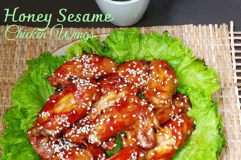 Anti Ribet, Buat Honey Sesame Chicken Wings (sayap panggang madu wijen) Ekonomis Untuk Jualan