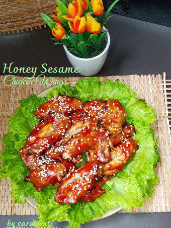 Anti Ribet, Bikin Honey Sesame Chicken Wings (sayap panggang madu wijen) Irit Anti Gagal