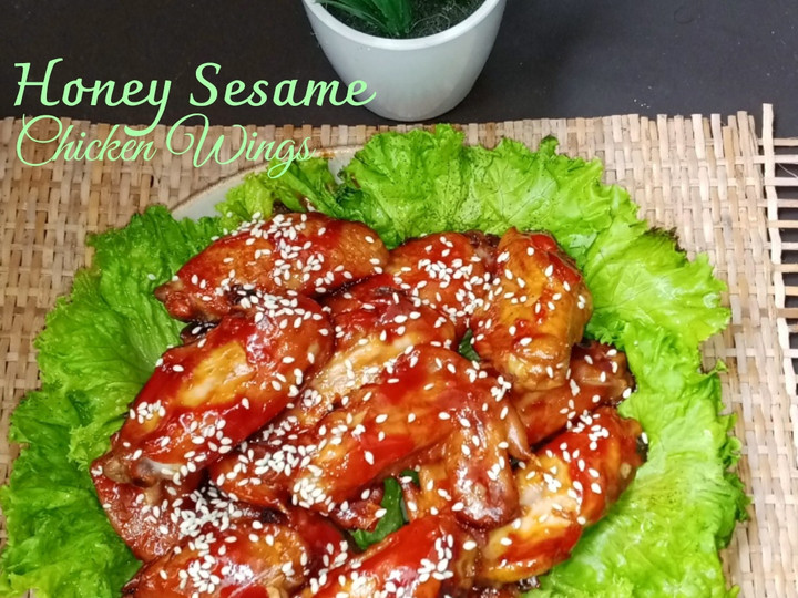 Anti Ribet, Bikin Honey Sesame Chicken Wings (sayap panggang madu wijen) Irit Anti Gagal