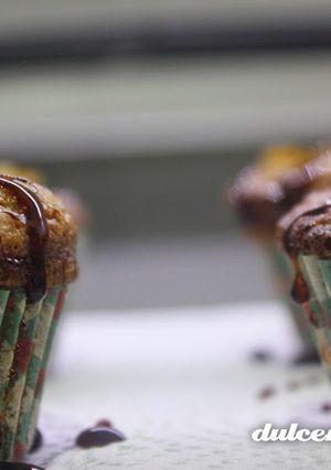 Una foto de Muffins de manzana y caramelo