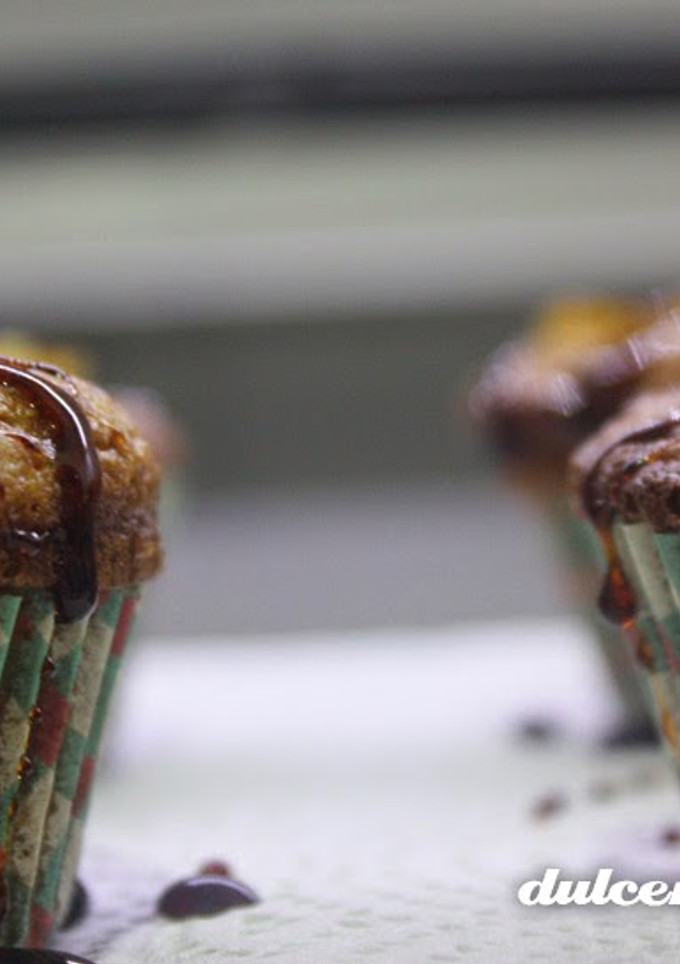 Una foto de Muffins de manzana y caramelo