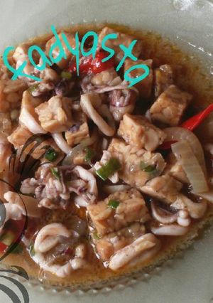 Foto resep Cumi tempe asam manis