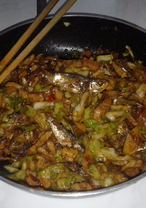 Foto resep Tempe teri pedas manis A la kost'an