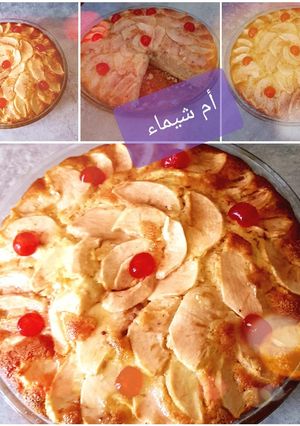 صورة لوصفة كيكة التفاح