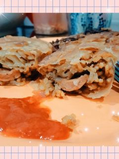 Foto resep Martabak Isi sosis Mie