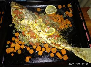 Una foto de Corvina al horno!!!