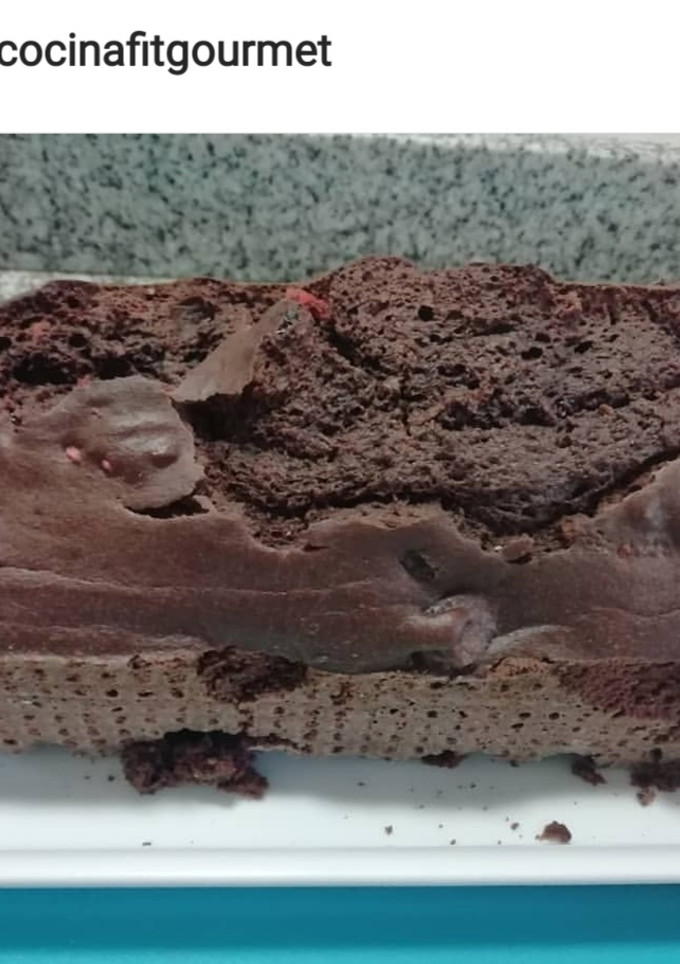 Una foto de Budín de chocolate, integral sin azúcar