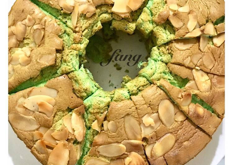 Pandan Chiffon Cake Putih Telur