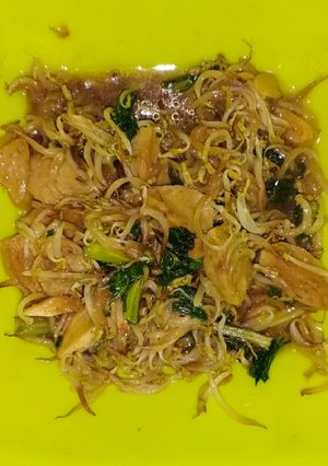 Foto resep Tumis toge, sawi hijau & bakso